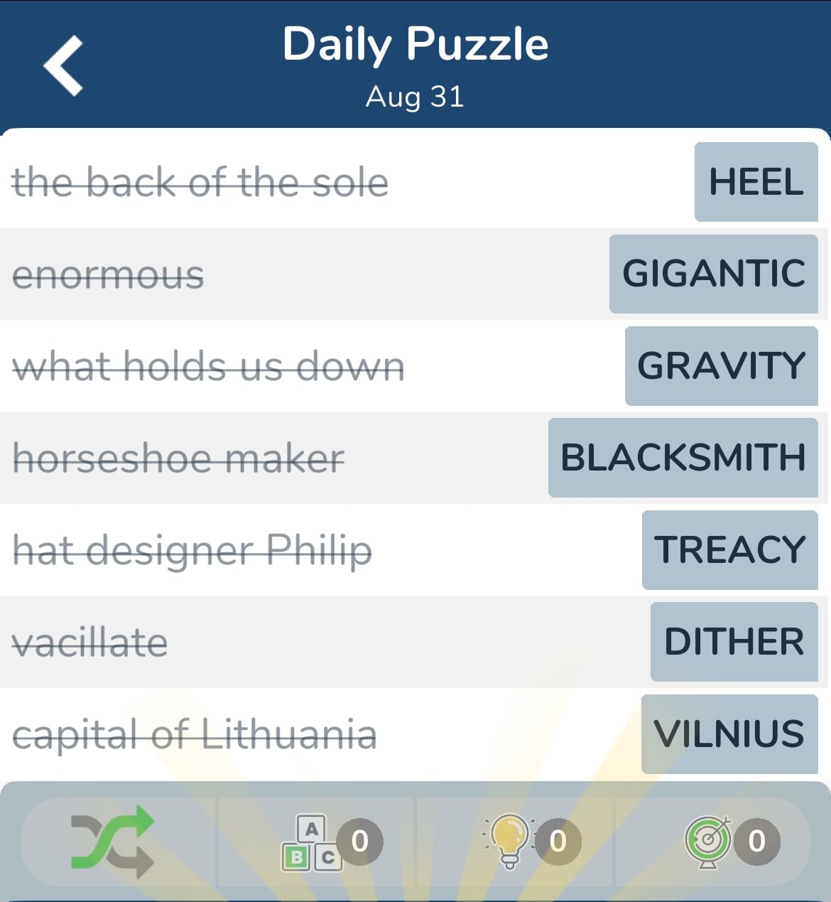 7 Little Words August 31 2024