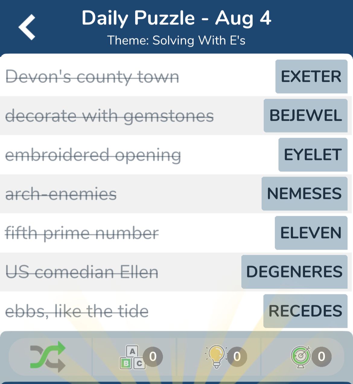 7 Little Words August 4 2024