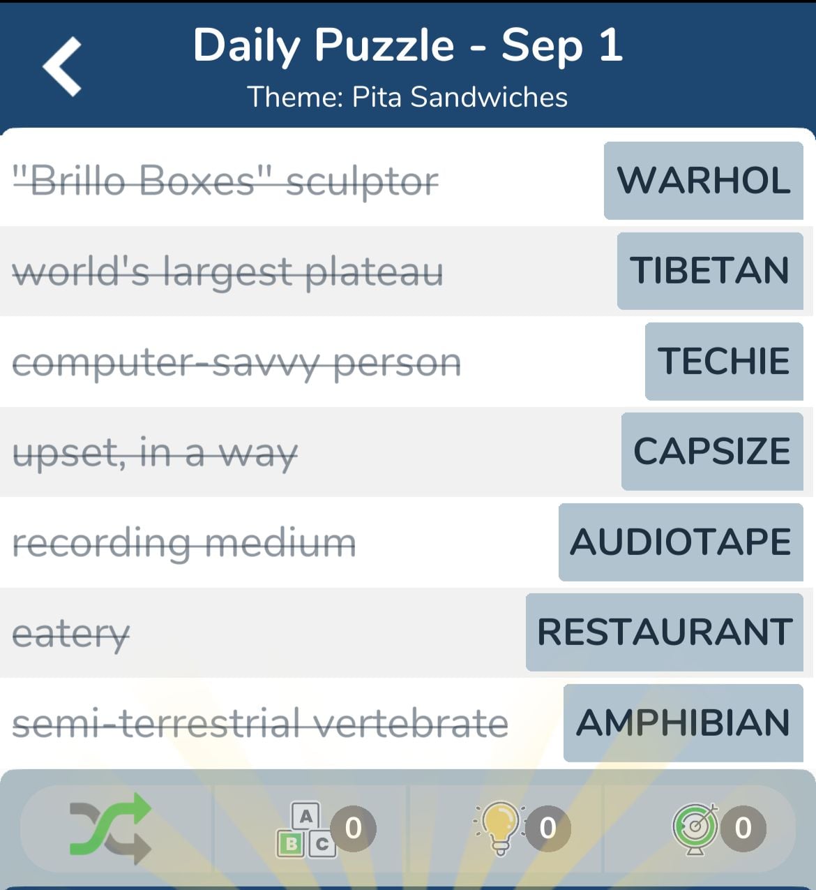 7 Little Words September 1 2024