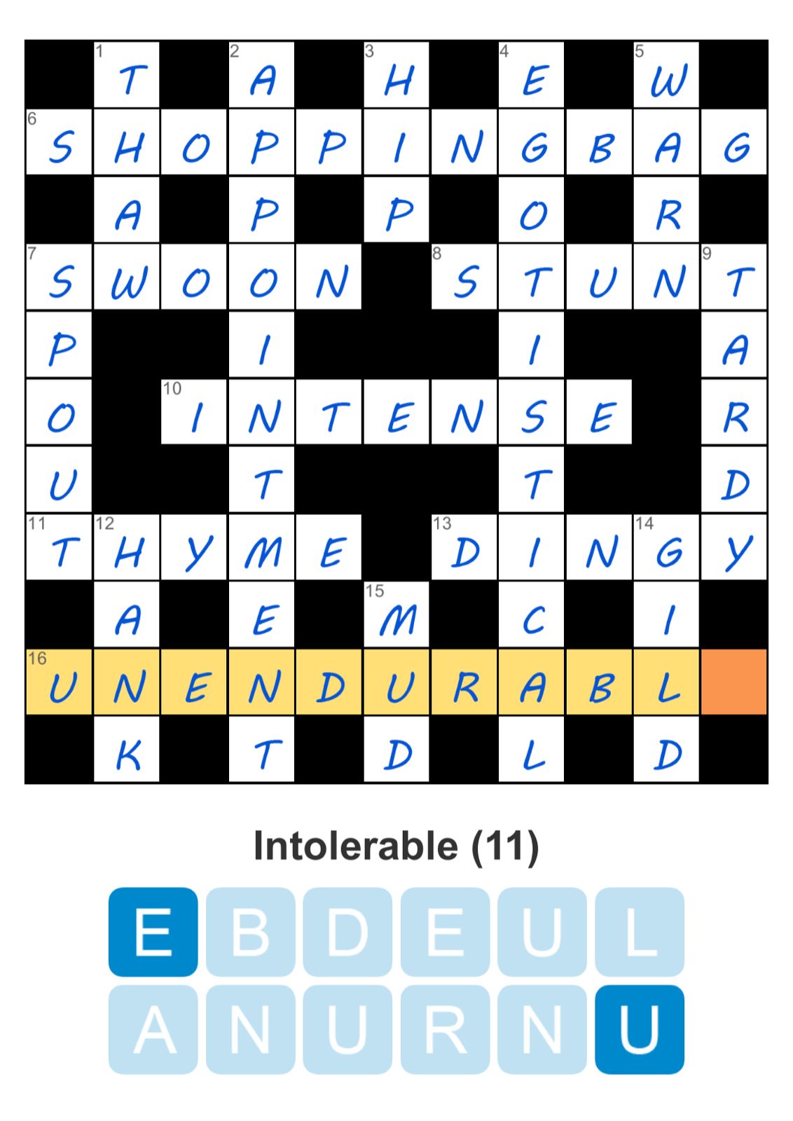 Puzzle Page Crossword August 12 2024