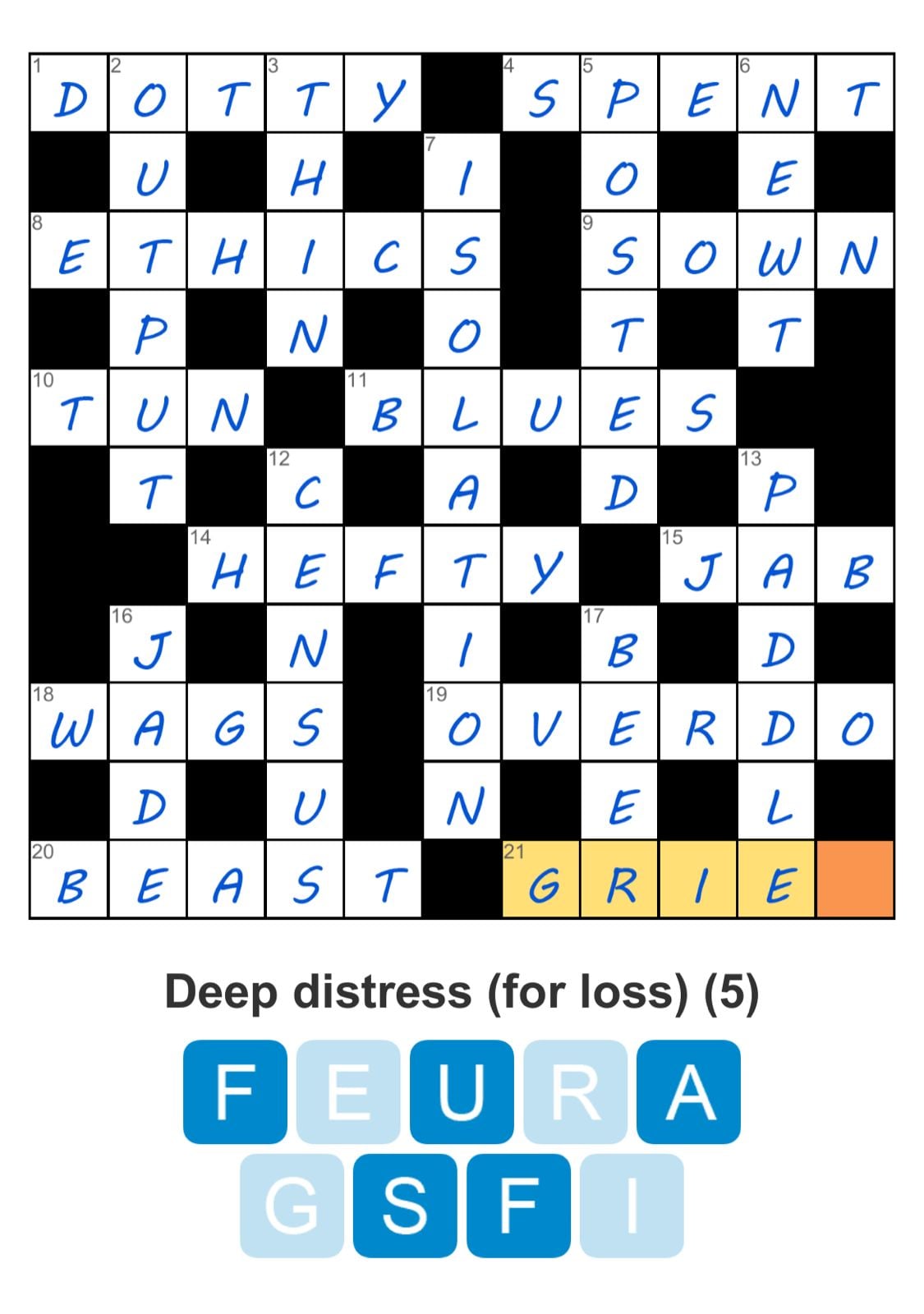 Puzzle Page Crossword August 14 2024