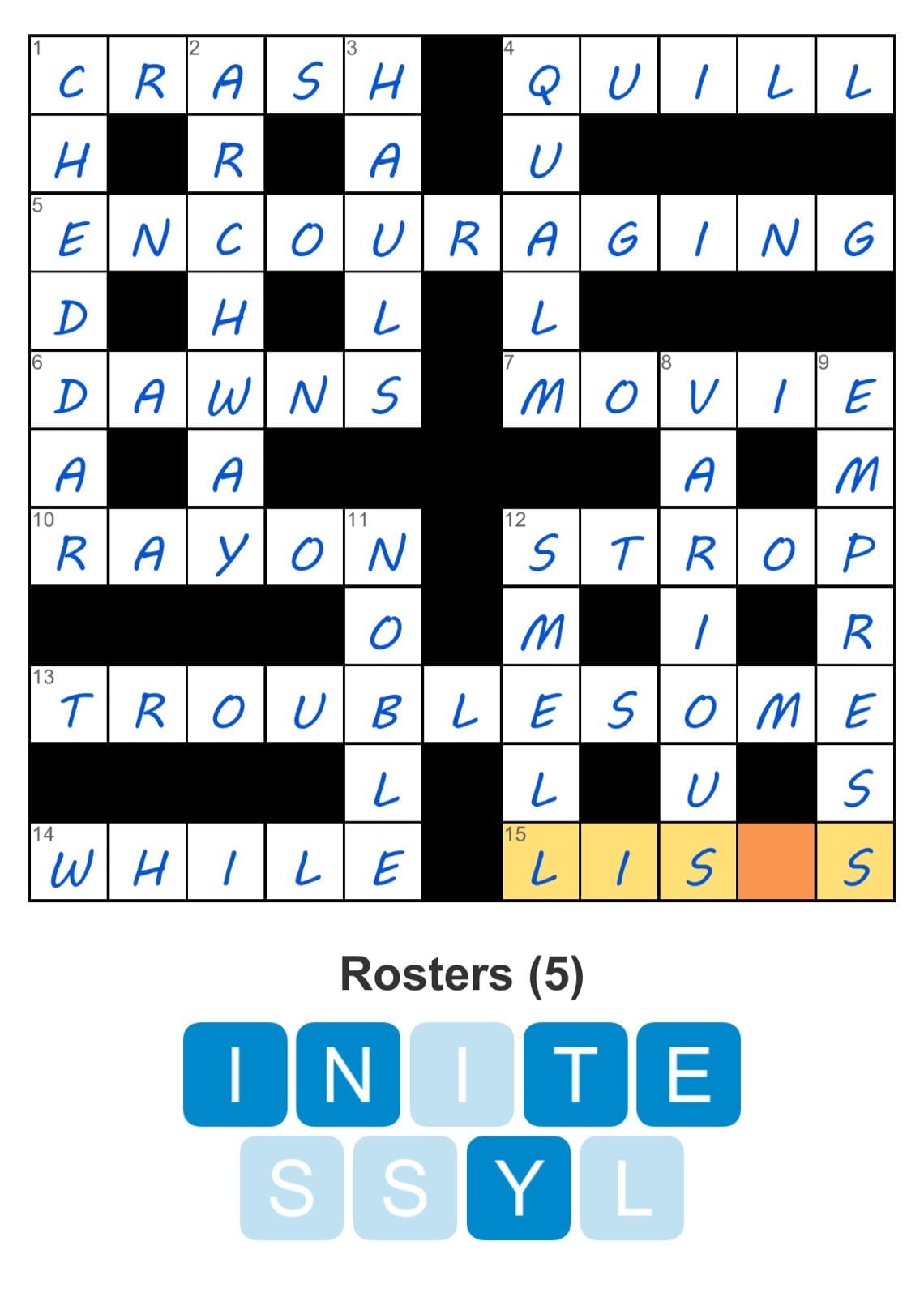 Puzzle Page Crossword August 15 2024