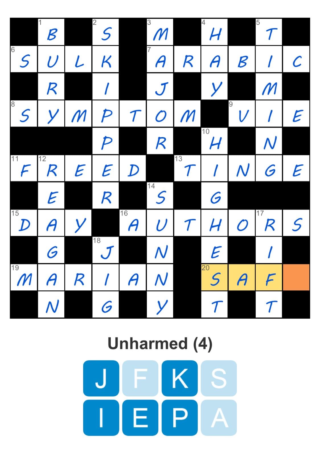 Puzzle Page Crossword August 29 2024