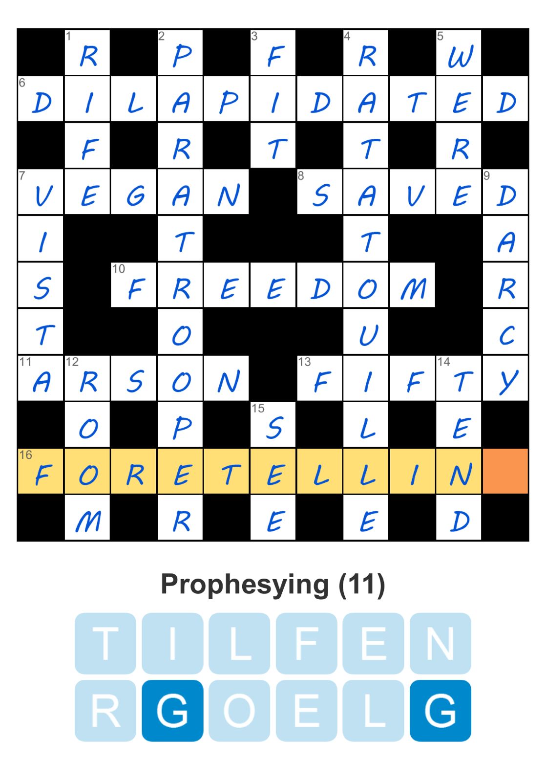 Puzzle Page Crossword August 9 2024