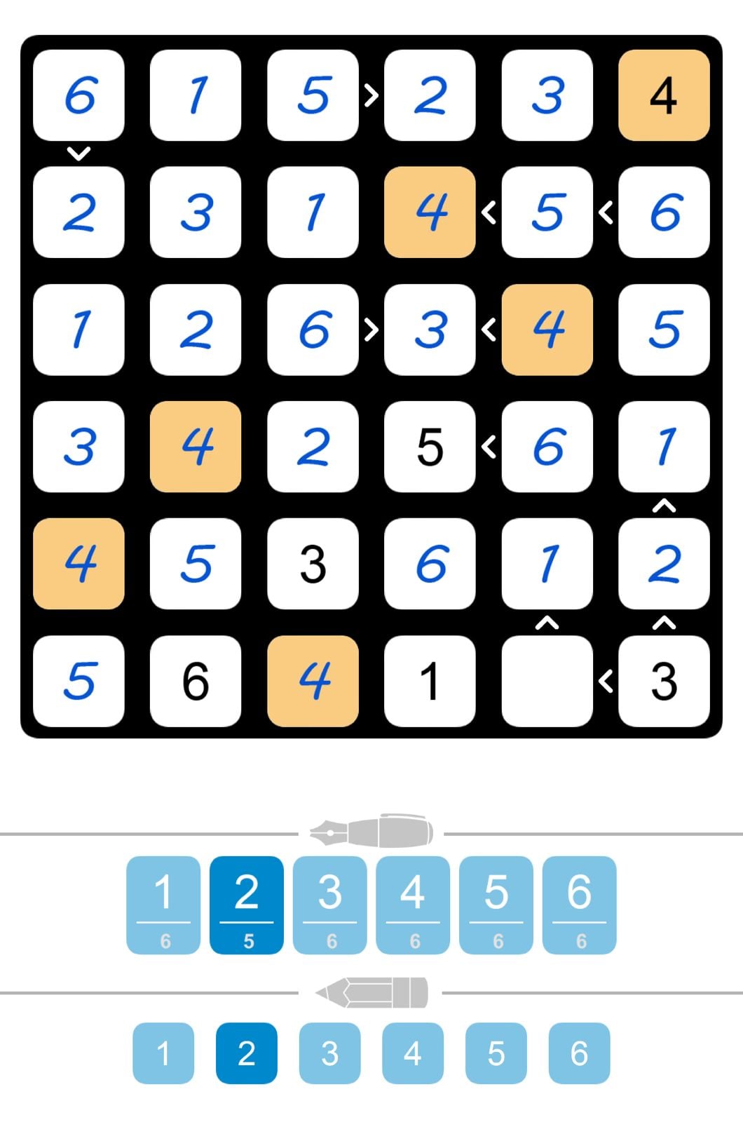 Puzzle Page Futoshiki August 24 2024 Puzzle Page Futoshiki August 24 2024