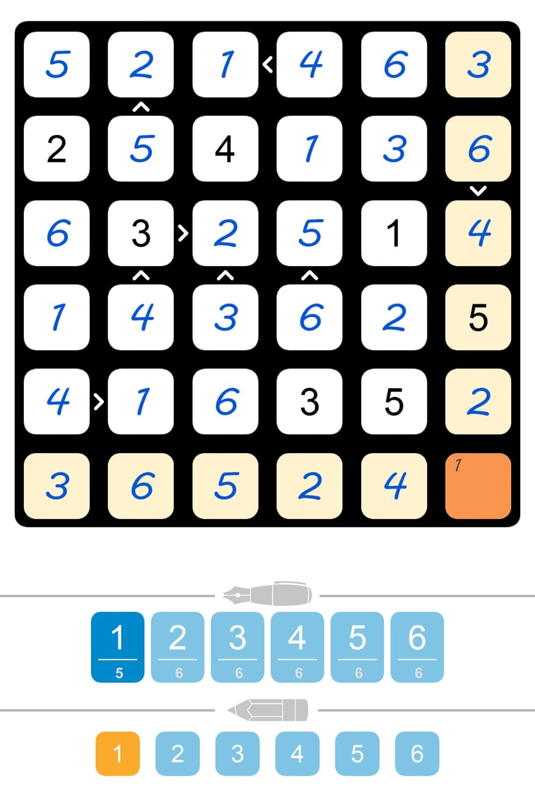Puzzle Page Futoshiki August 31 2024