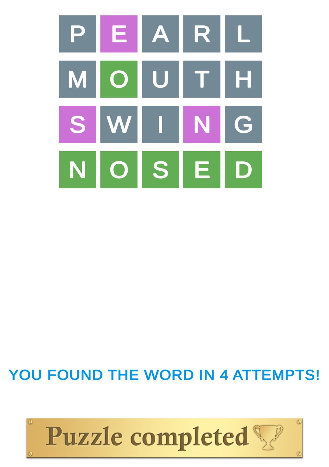 Puzzle Page Wordy August 26 2024