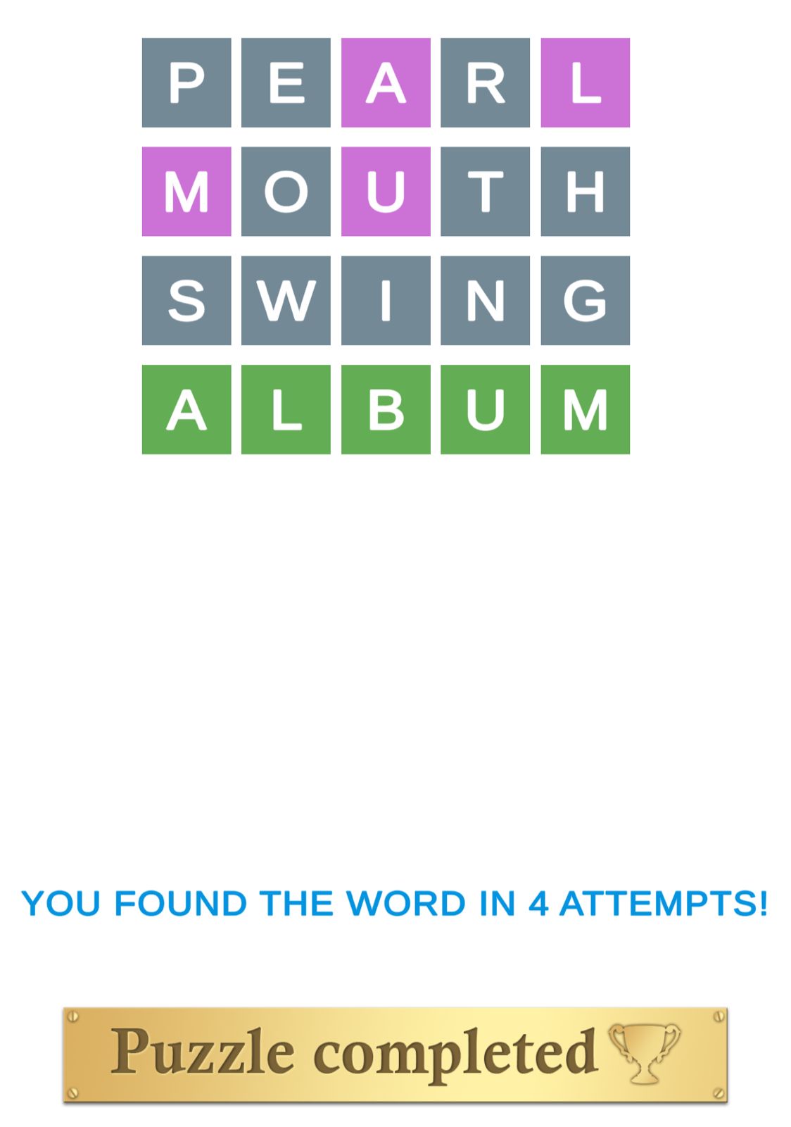 Puzzle Page Wordy August 4 2024