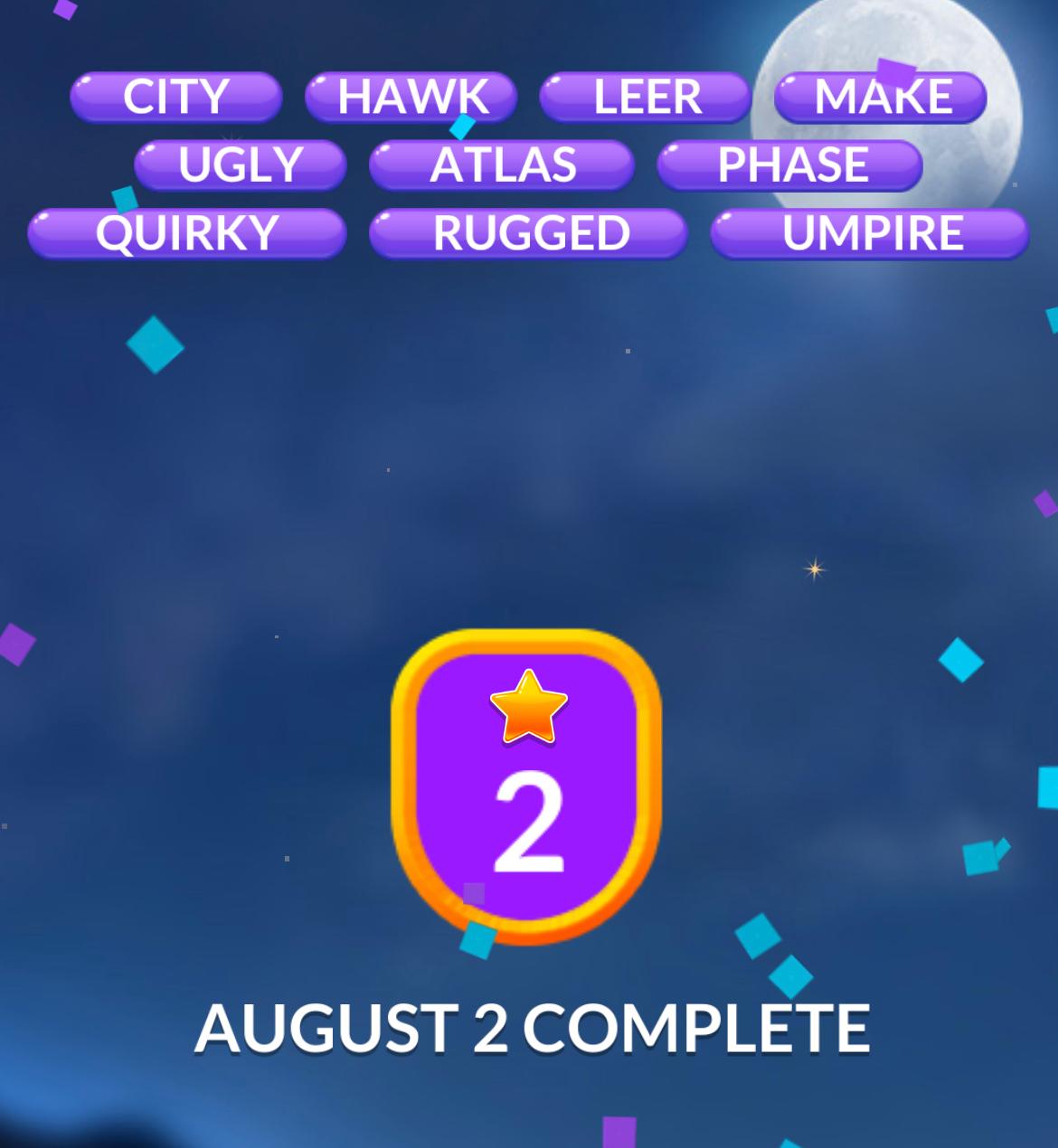 Word Stacks Daily Puzzle August 2 2024