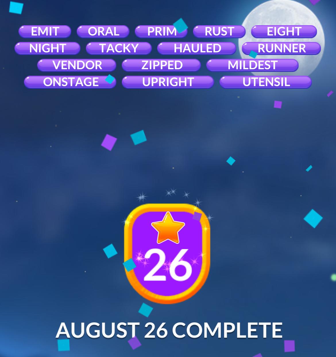 Word Stacks Daily Puzzle August 26 2024