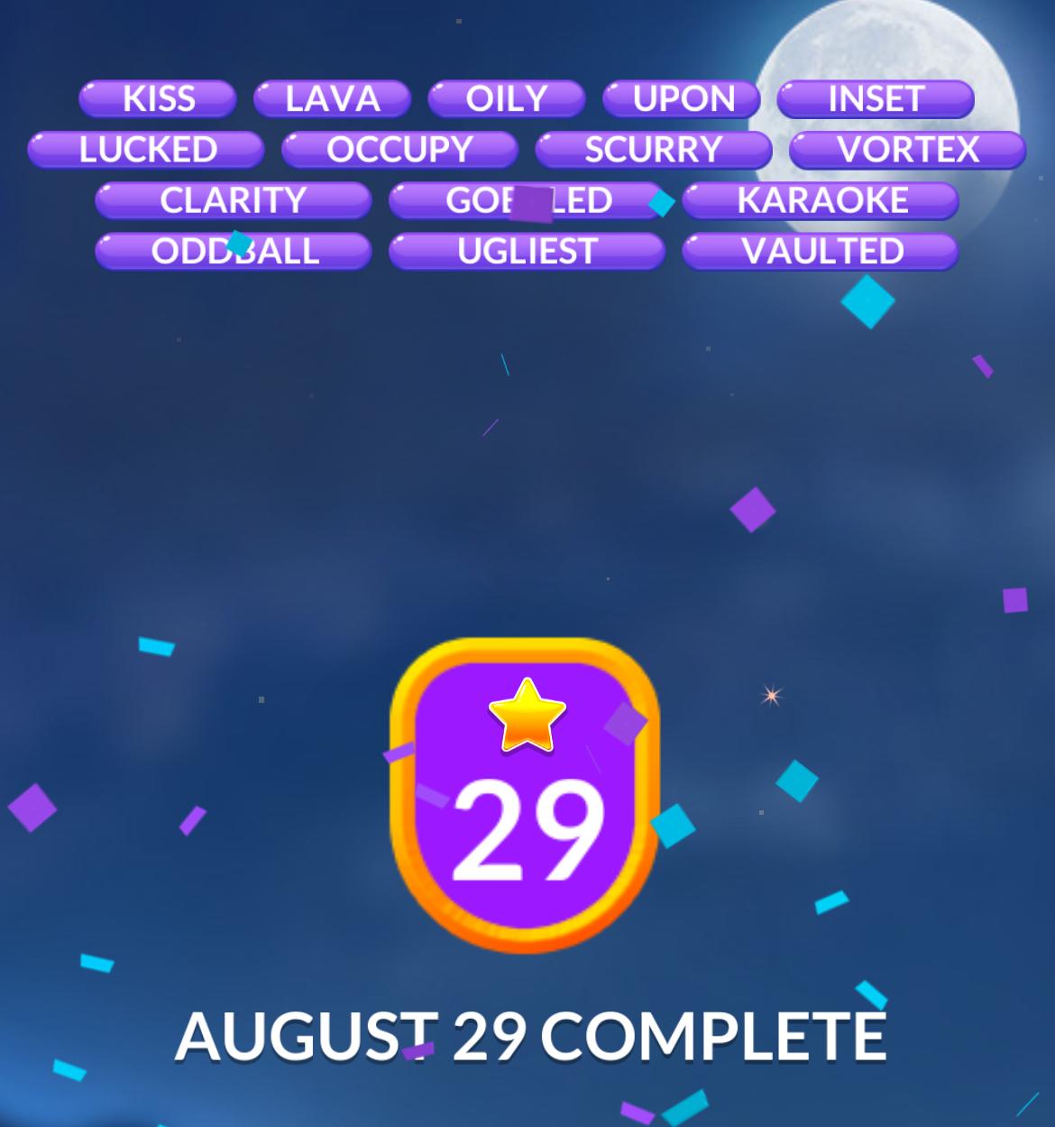 Word Stacks Daily Puzzle August 29 2024