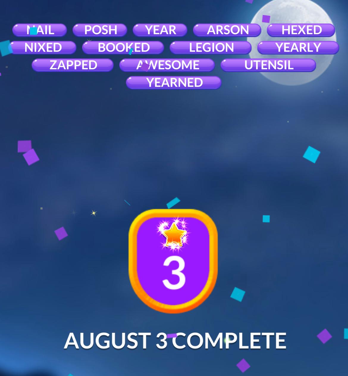 Word Stacks Daily Puzzle August 3 2024