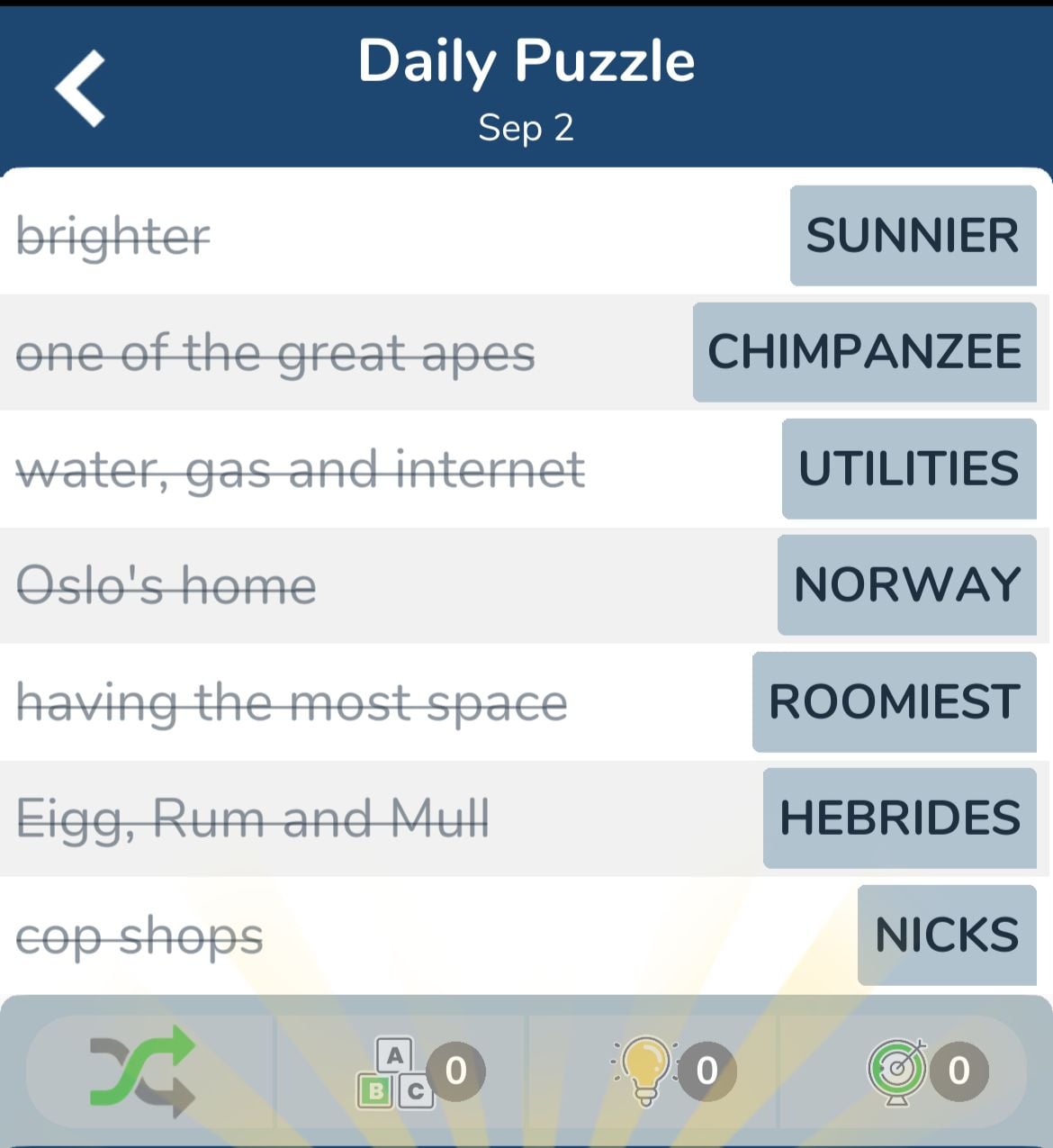 7 Little Words September 2 2024