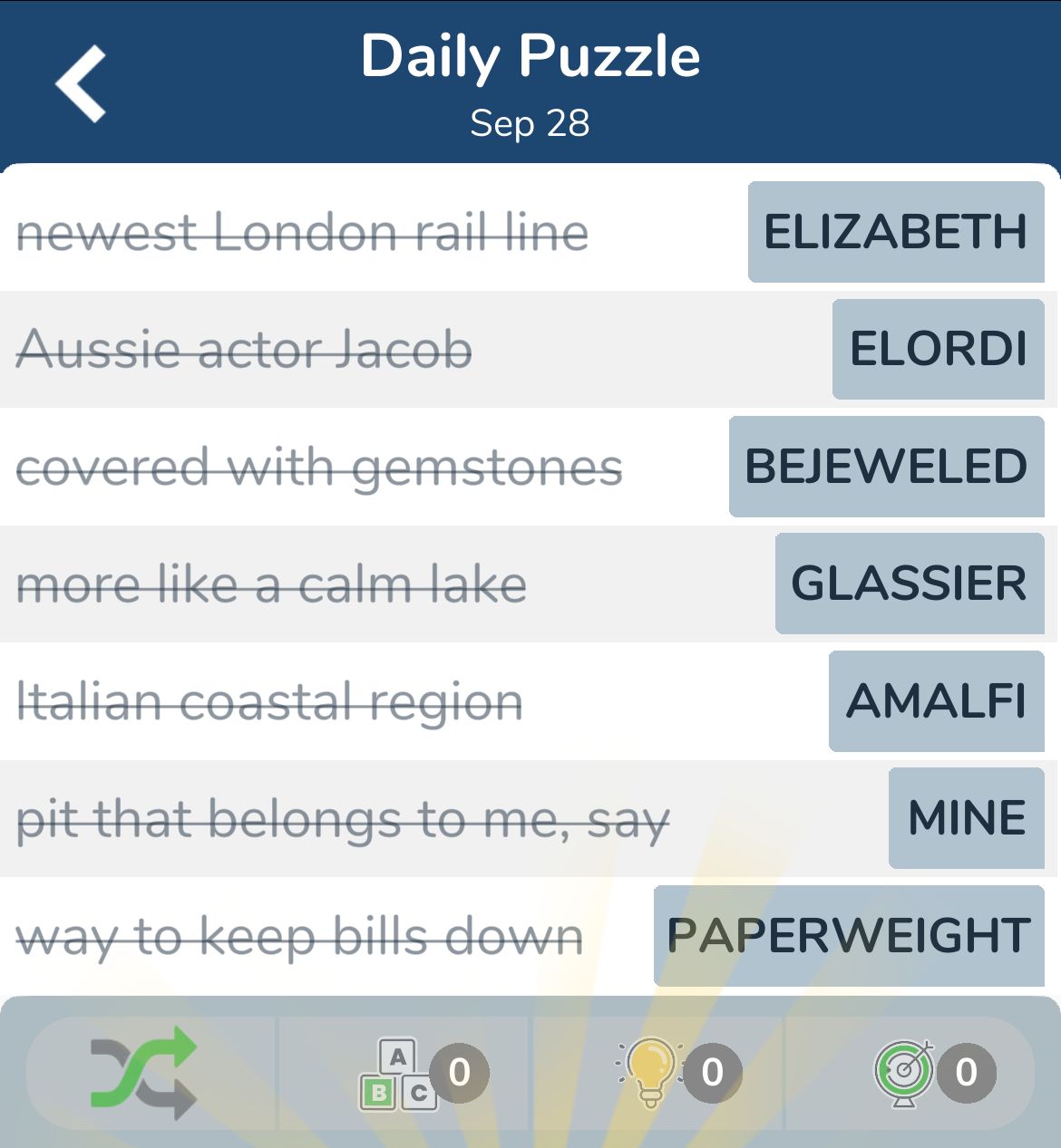7 Little Words September 28 2024