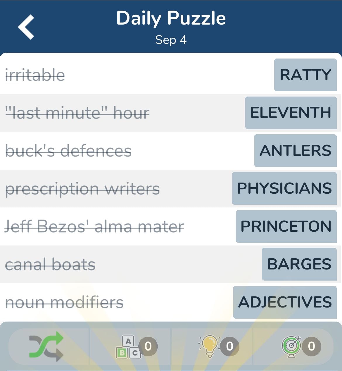 7 Little Words September 4 2024