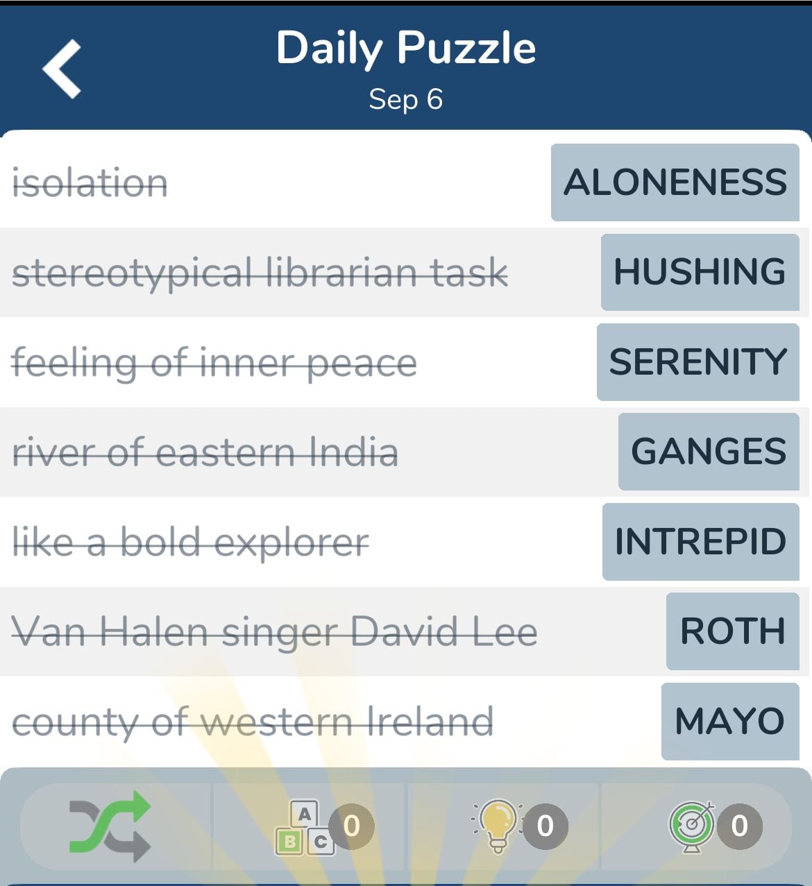 7 Little Words September 6 2024