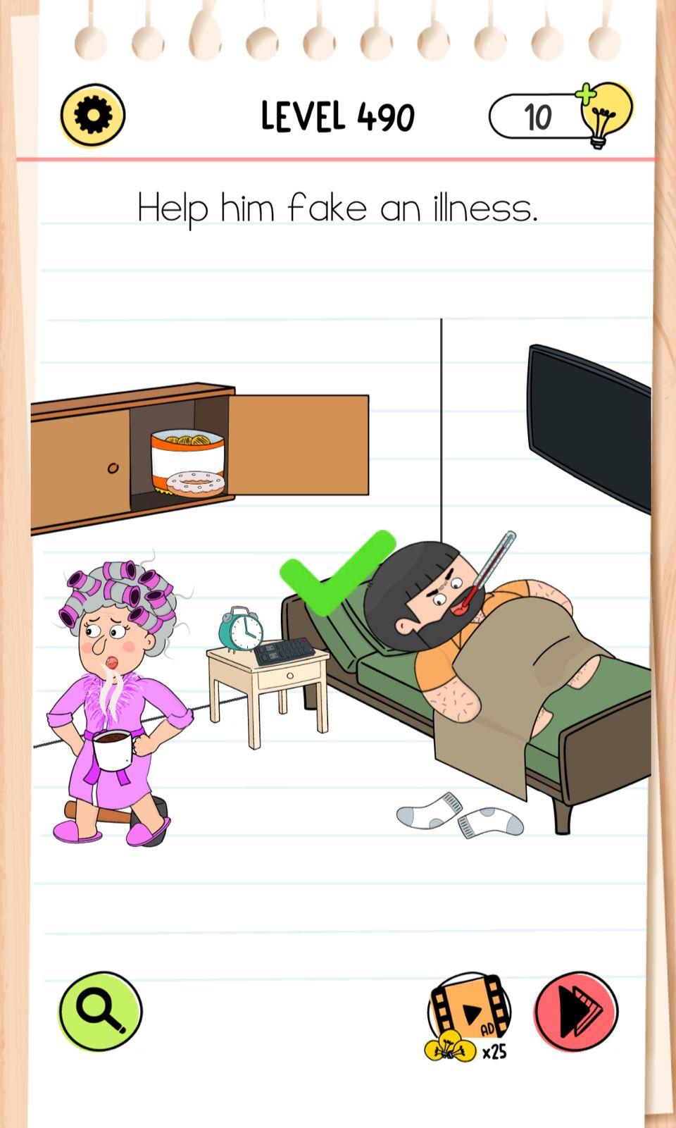 Brain Test All Star Level 490