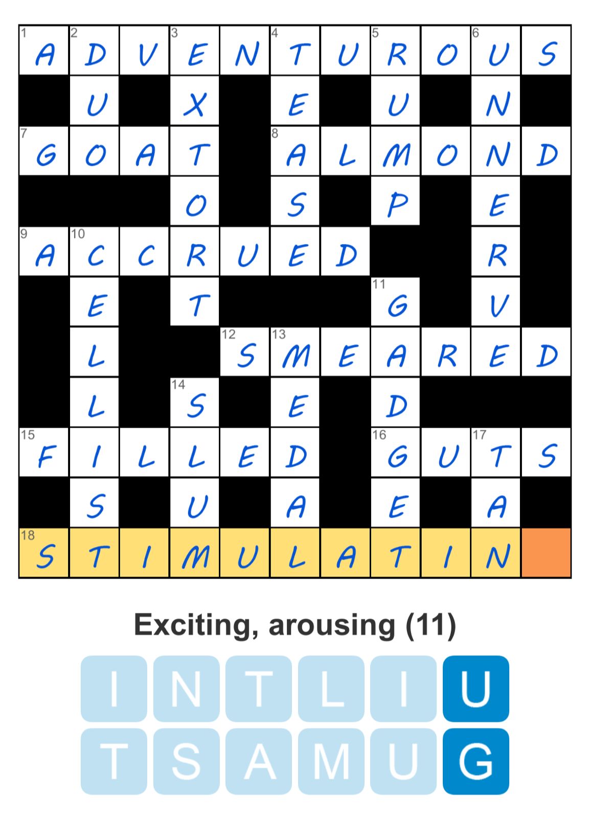 Puzzle Page Crossword September 20 2024
