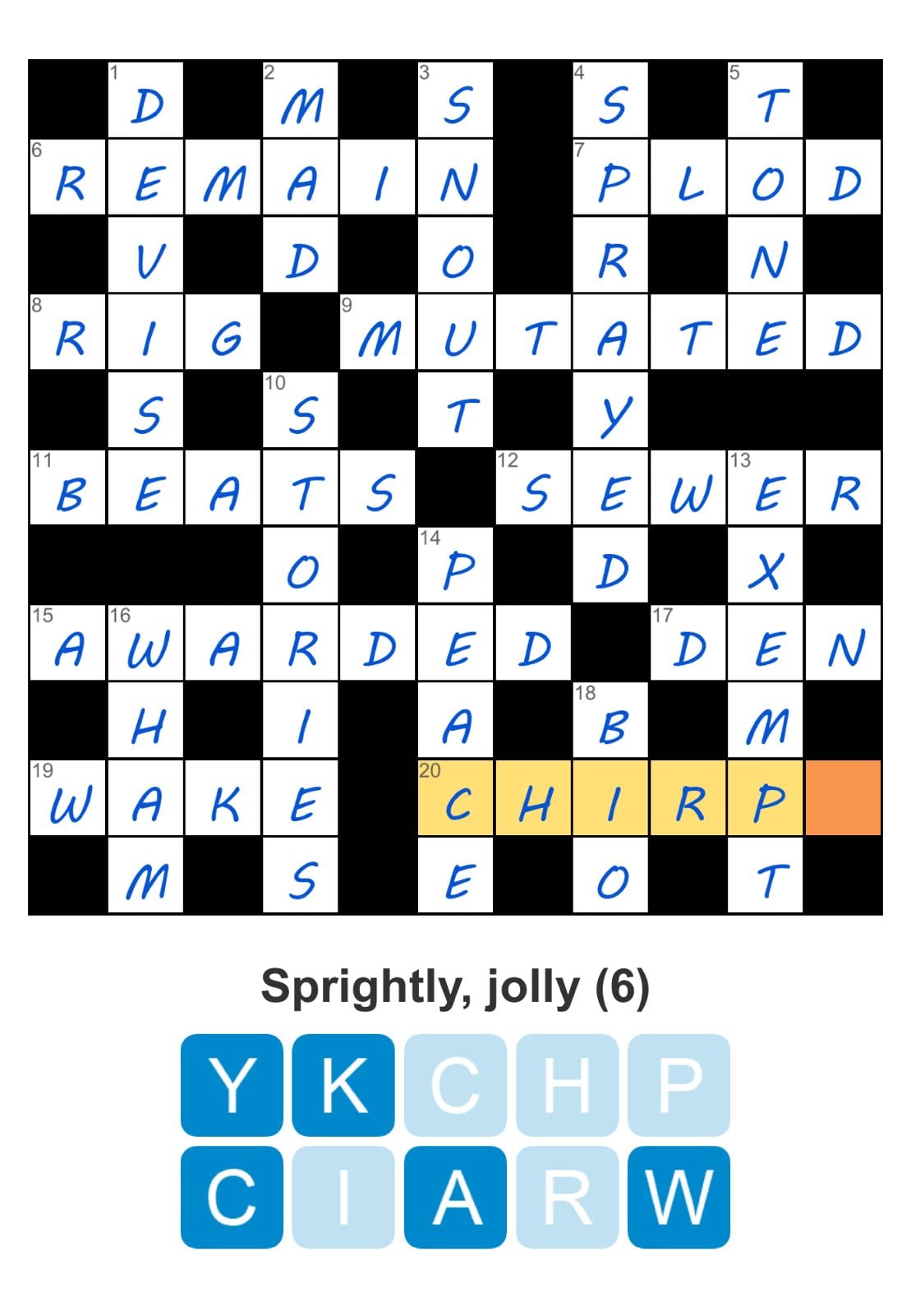 Puzzle Page Crossword September 26 2024