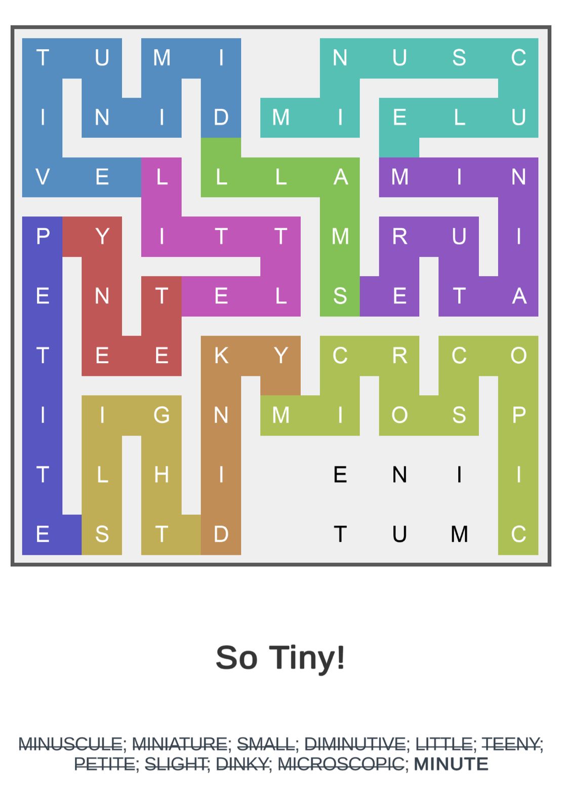 Puzzle Page Word Snake September 11 2024