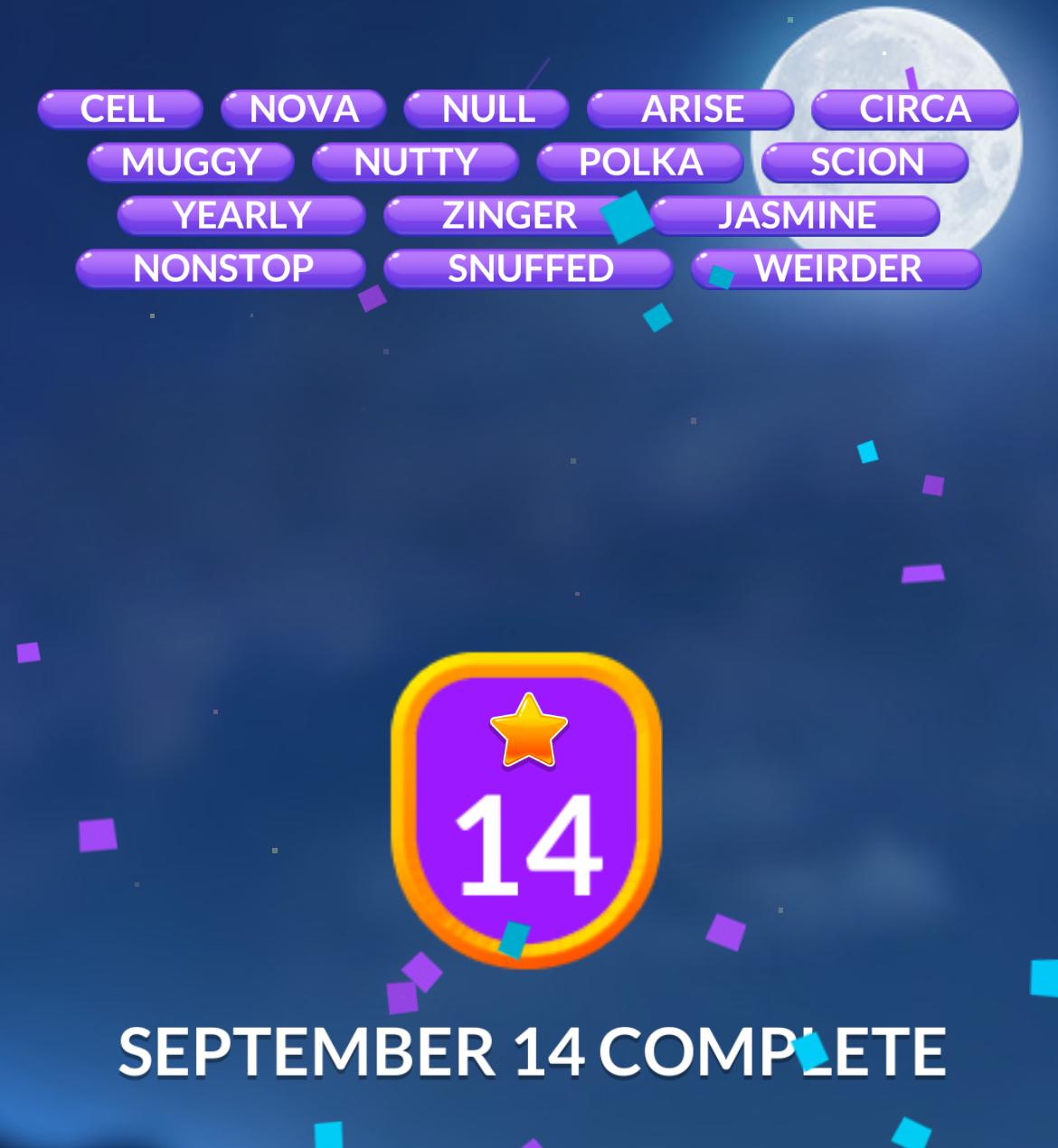 Word Stacks Daily Puzzle September 14 2024