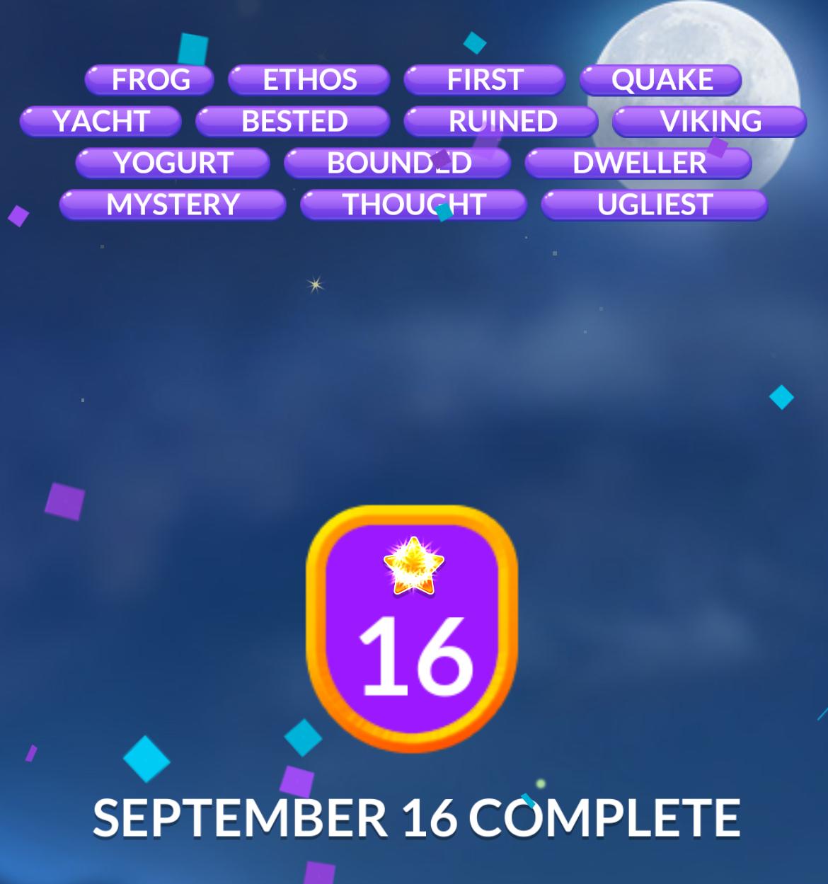 Word Stacks Daily Puzzle September 16 2024