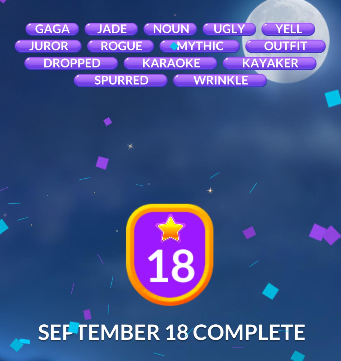 Word Stacks Daily Puzzle September 18 2024