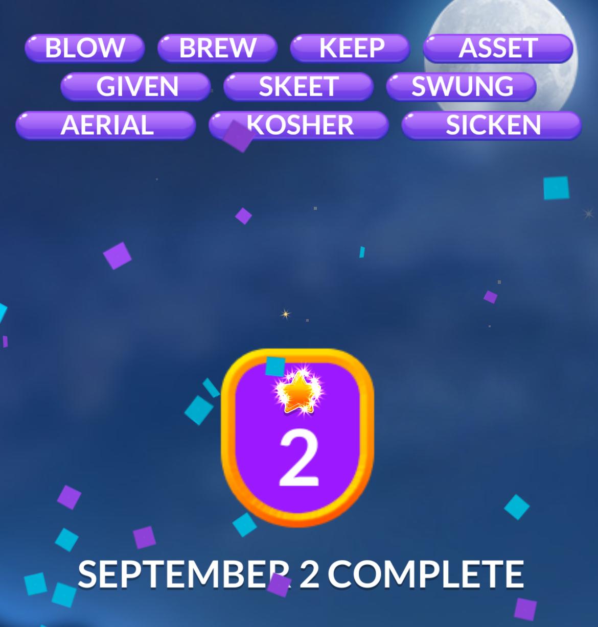Word Stacks Daily Puzzle September 2 2024