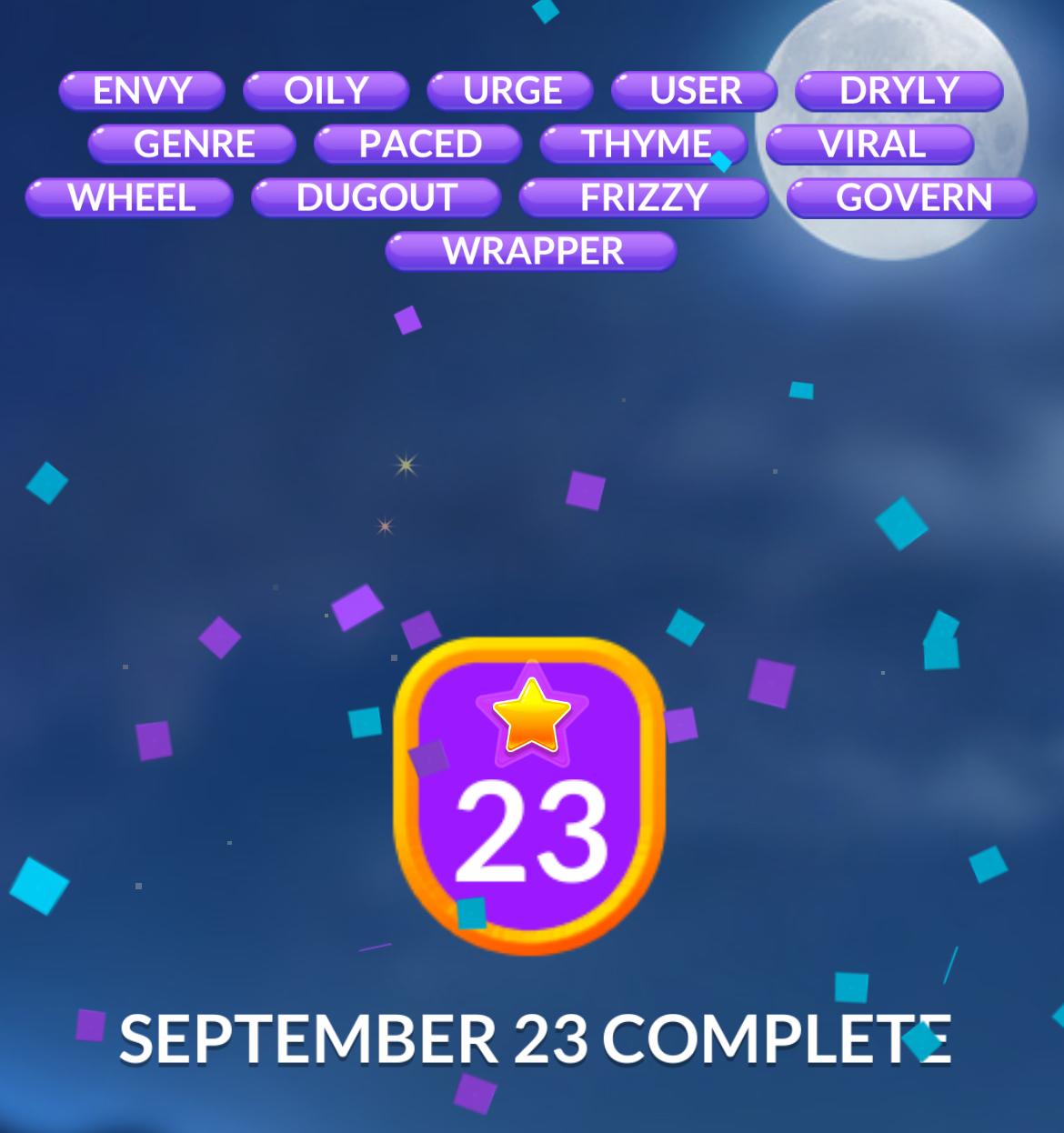 Word Stacks Daily Puzzle September 23 2024