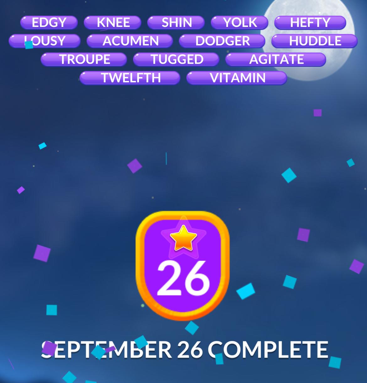 Word Stacks Daily Puzzle September 26 2024