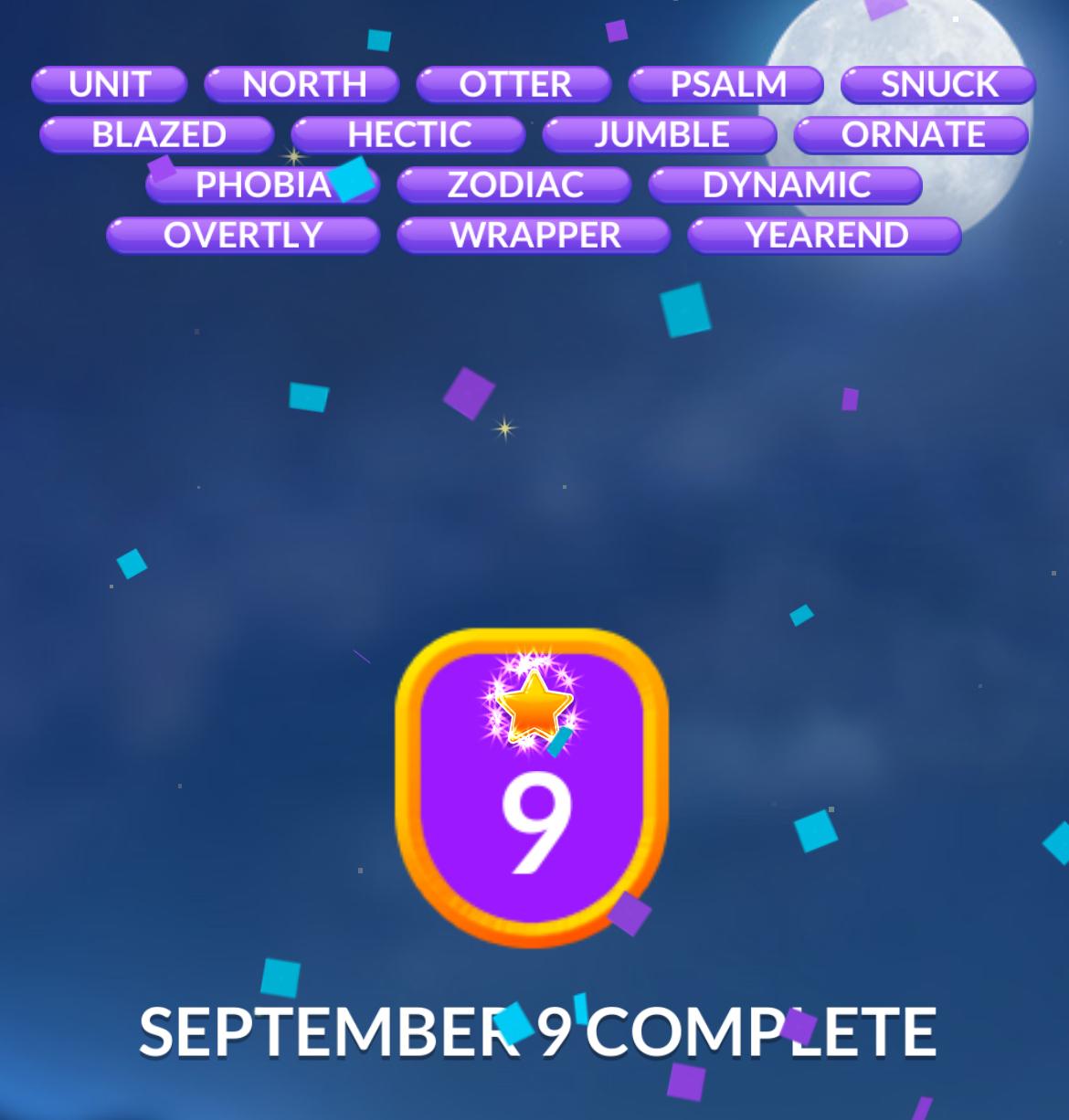 Word Stacks Daily Puzzle September 9 2024