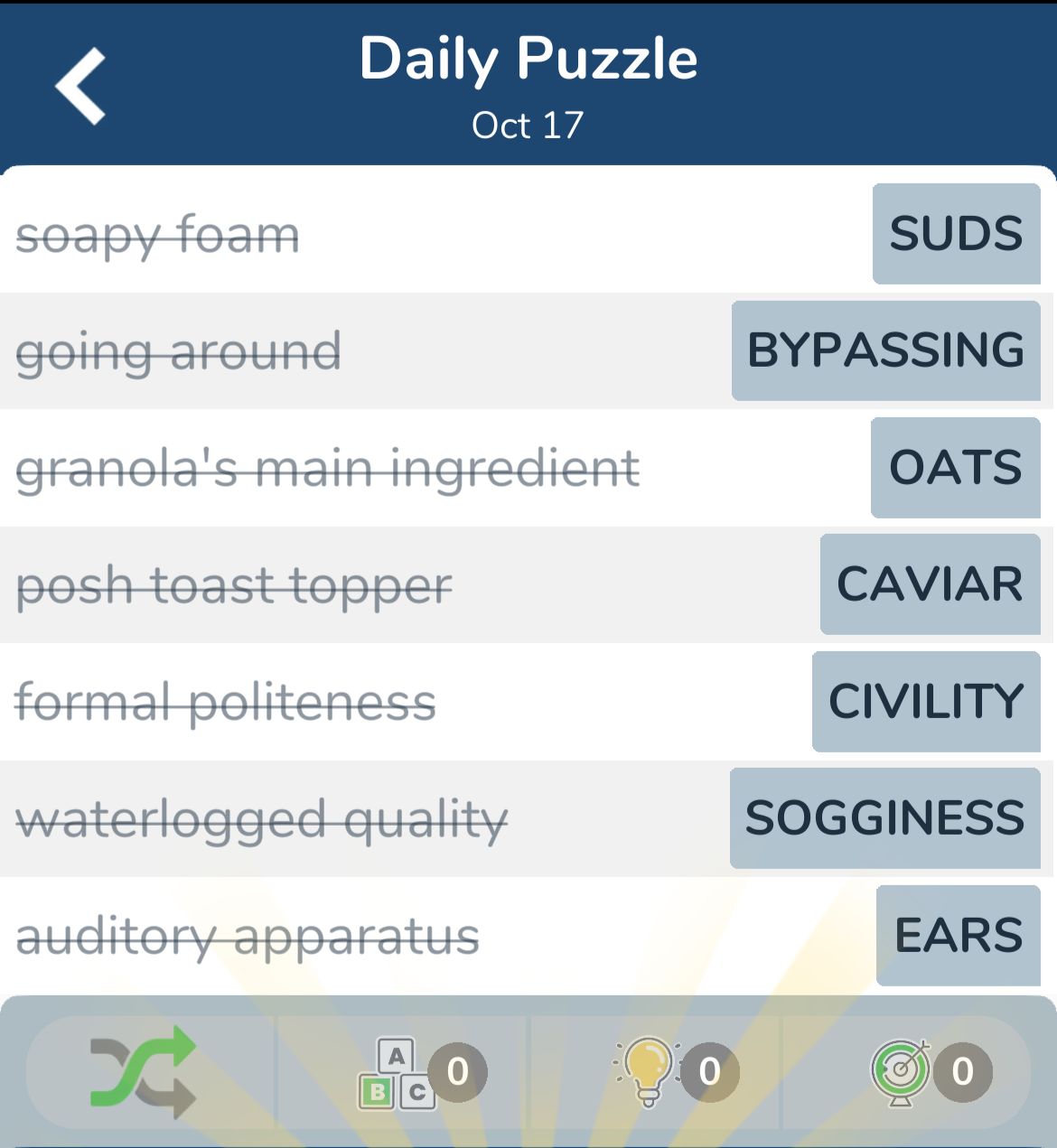 7 Little Words October 17 2024