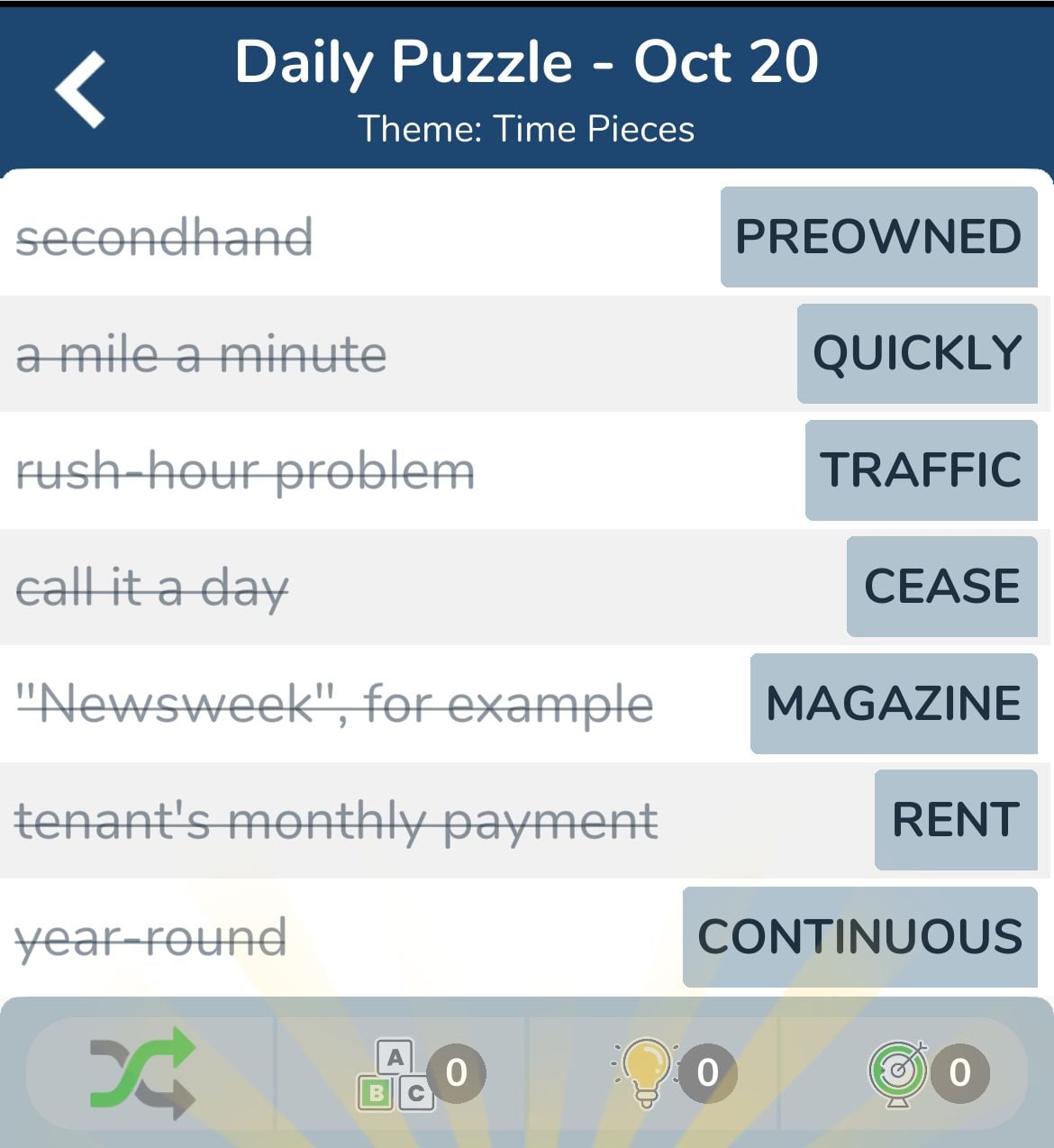 7 Little Words October 20 2024