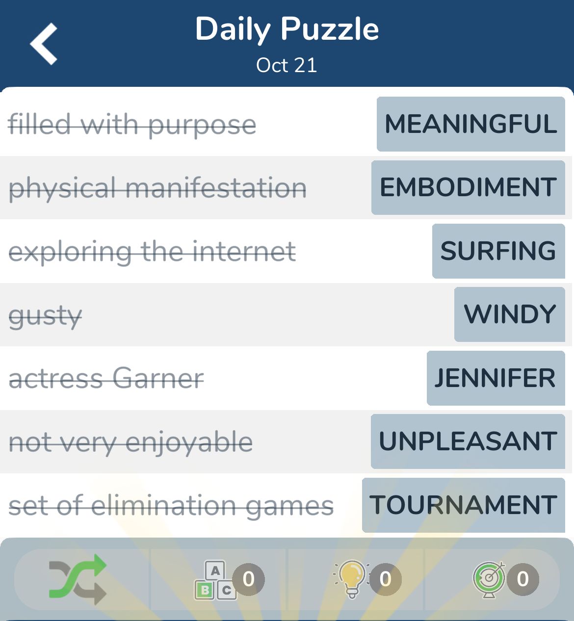 7 Little Words October 21 2024