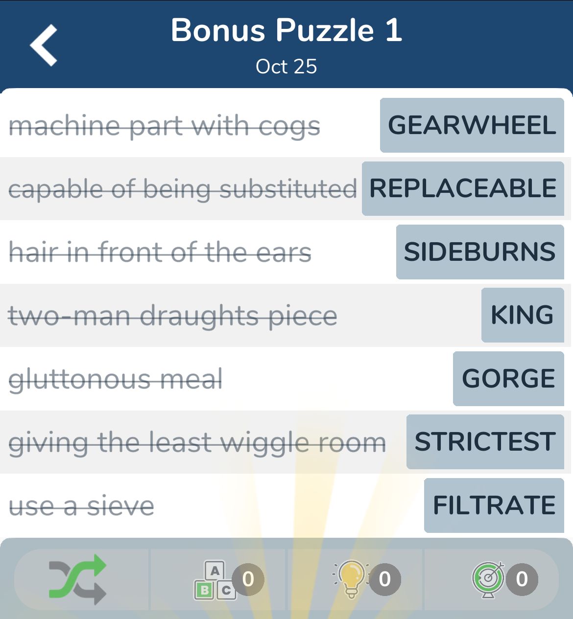 7 Little Words October 25 2024 Bonus 1 7 Little Words October 25 2024 Bonus 1
