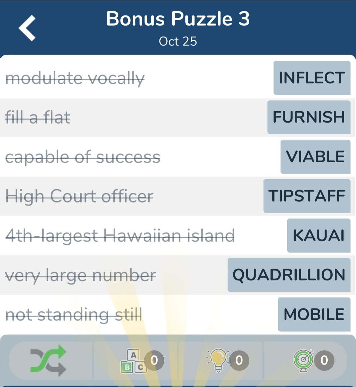 7 Little Words October 25 2024 Bonus 3 7 Little Words October 25 2024 Bonus 3