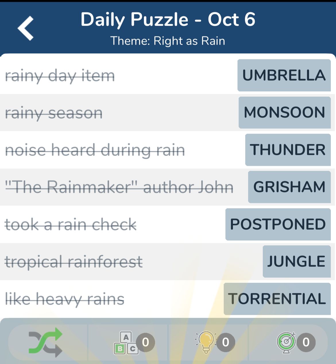 7 Little Words October 6 2024