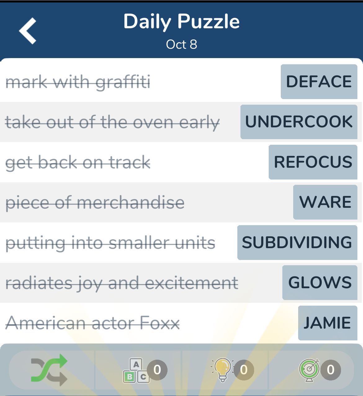 7 Little Words October 8 2024