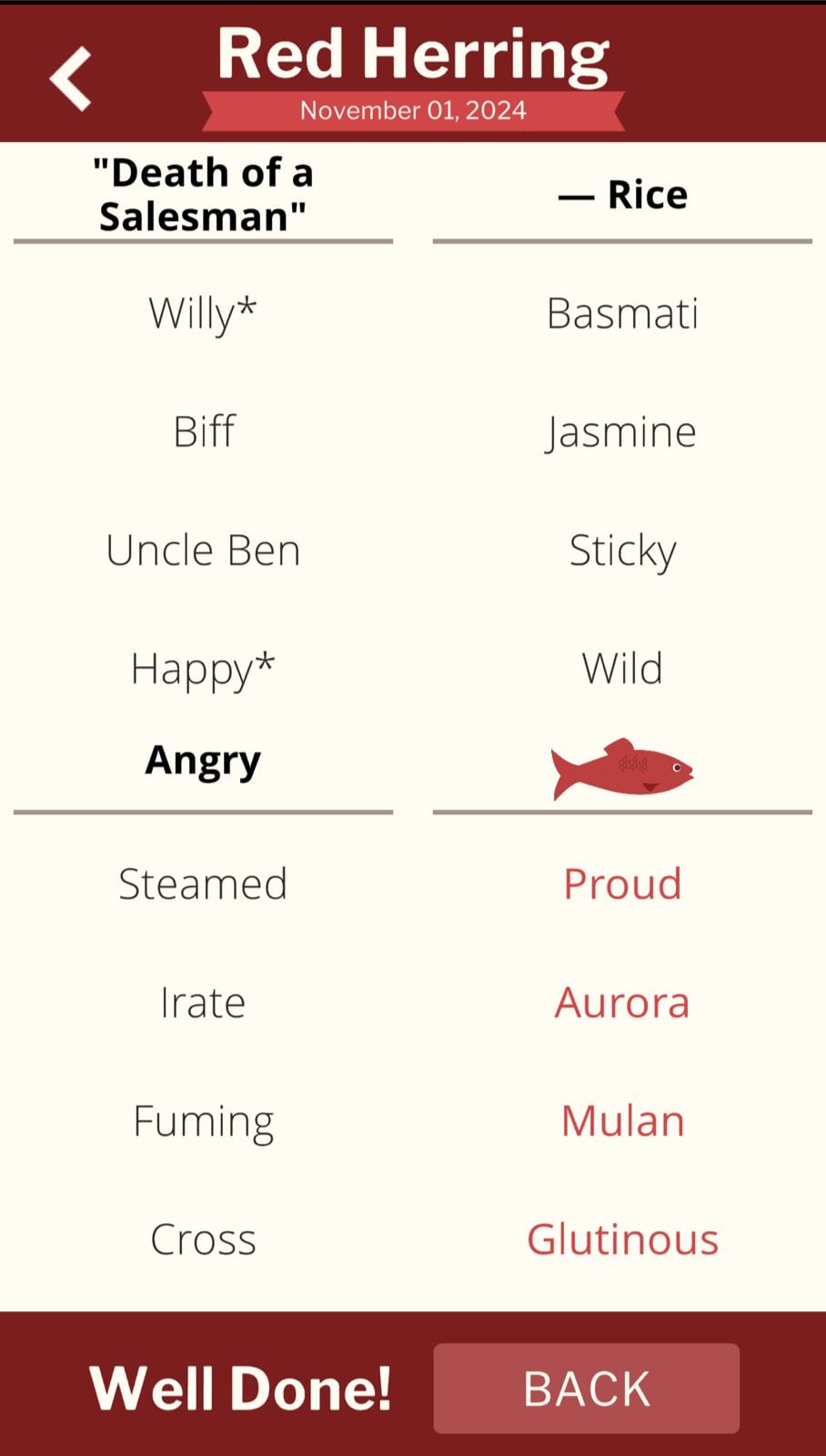 7 Little Words Red Herring November 1 2024