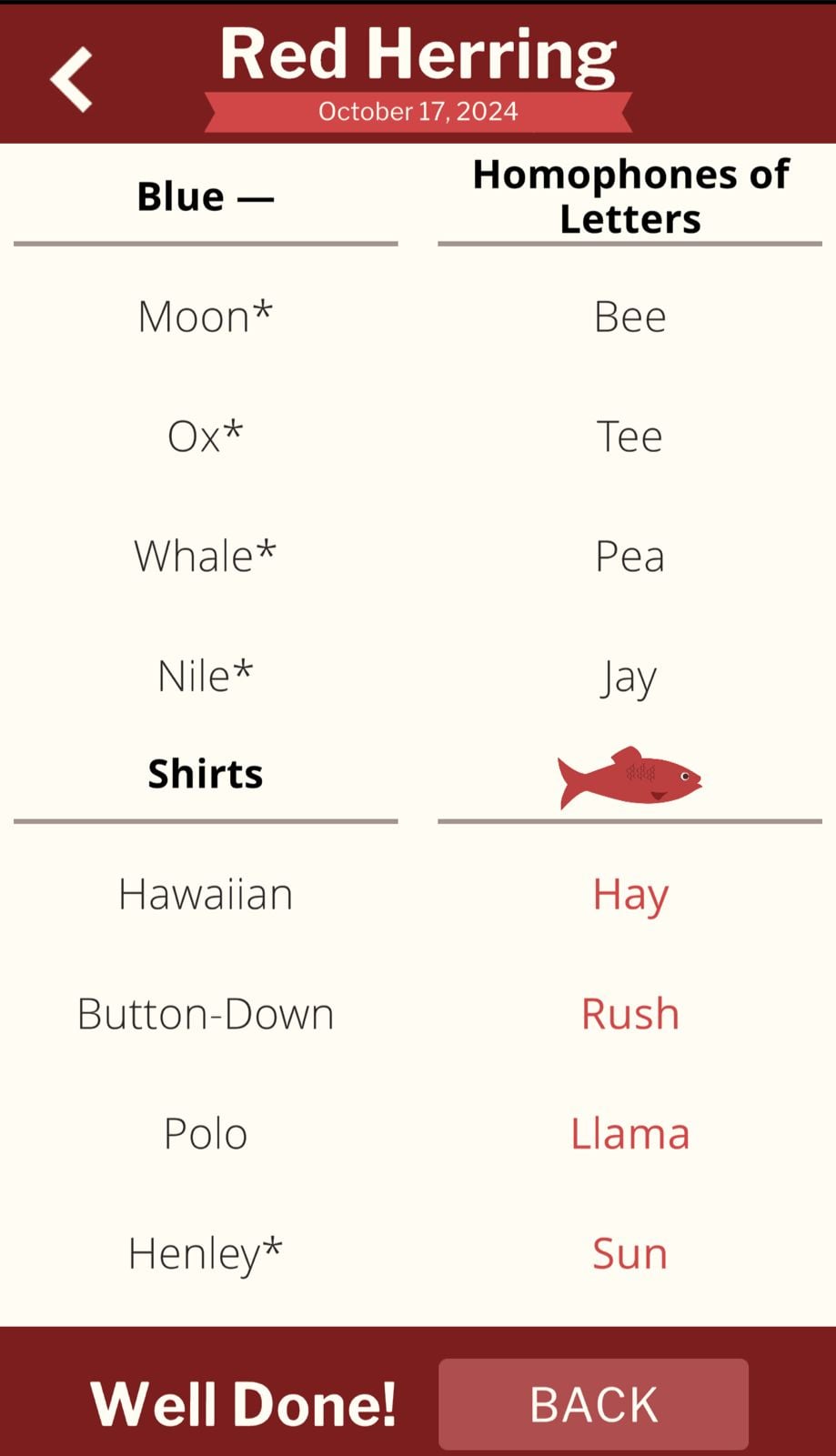 7 Little Words Red Herring October 17 2024