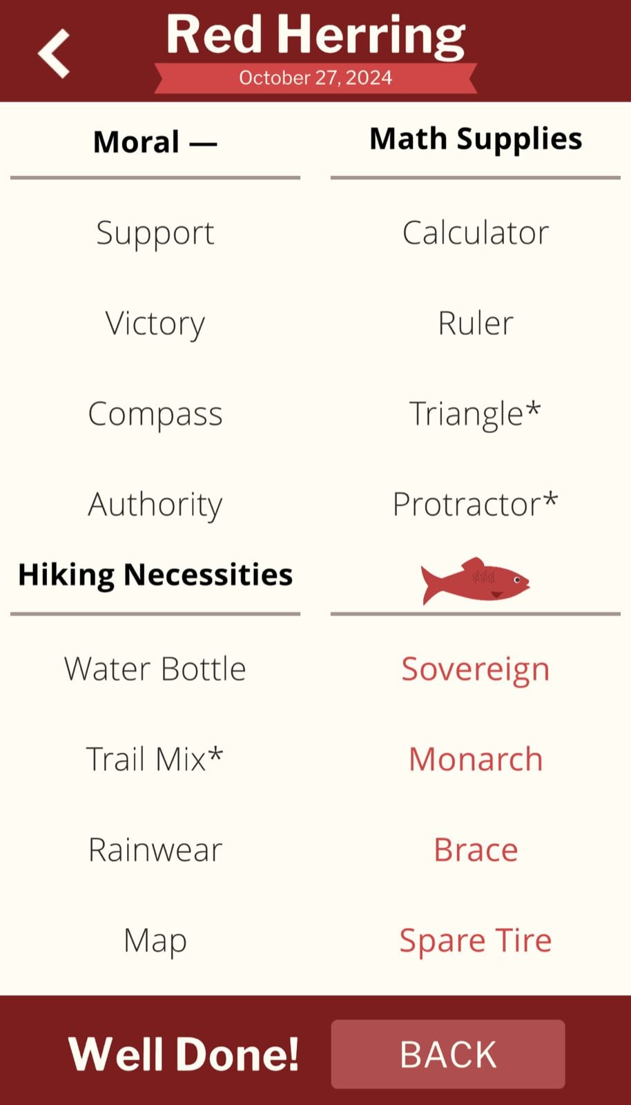 7 Little Words Red Herring October 27 2024