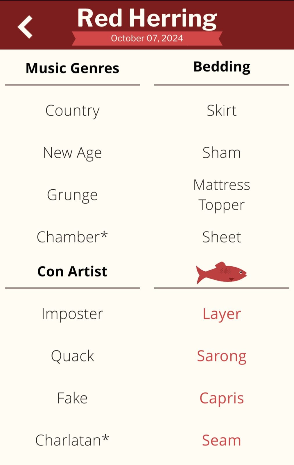 7 Little Words Red Herring October 7 2024