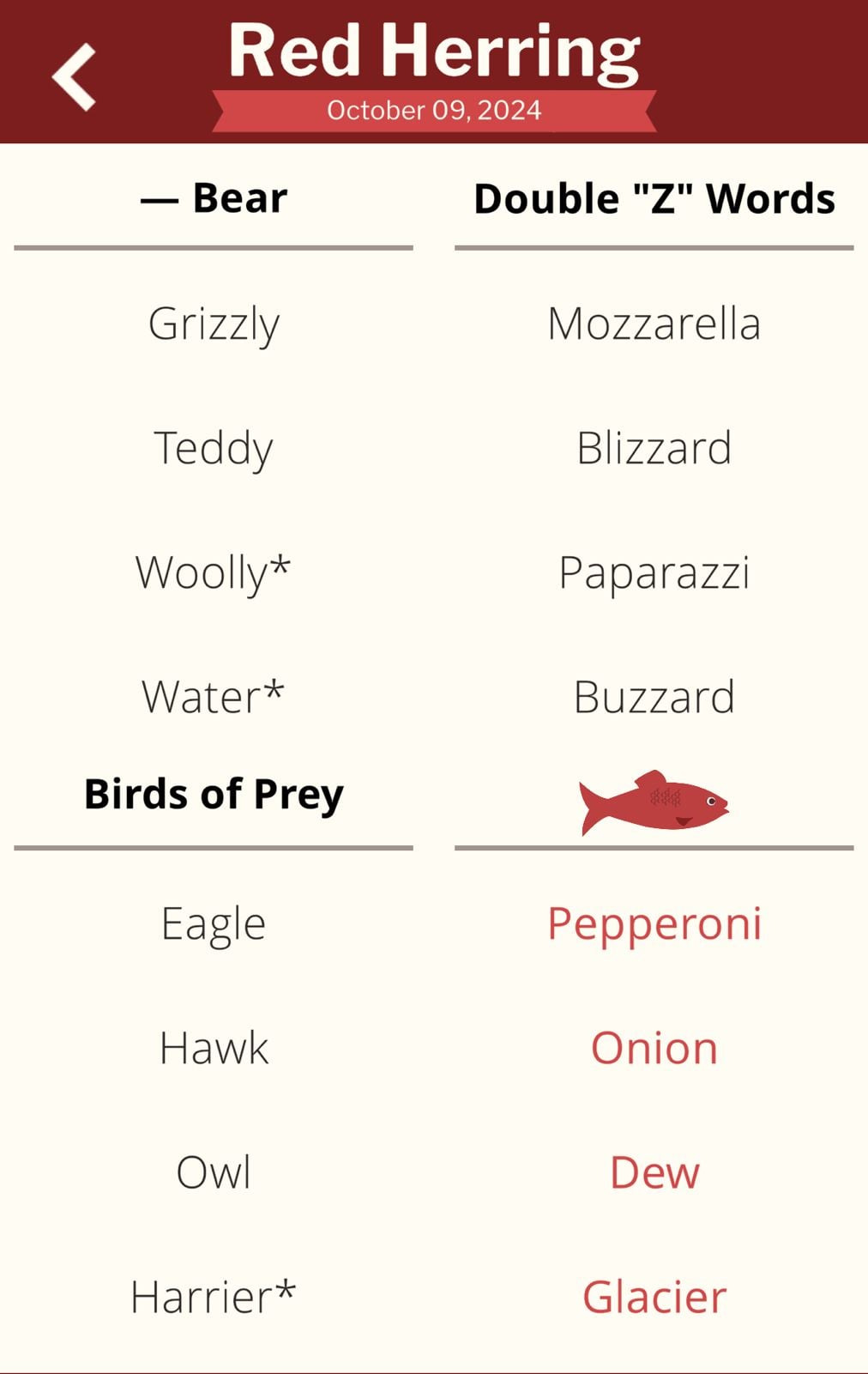 7 Little Words Red Herring October 9 2024