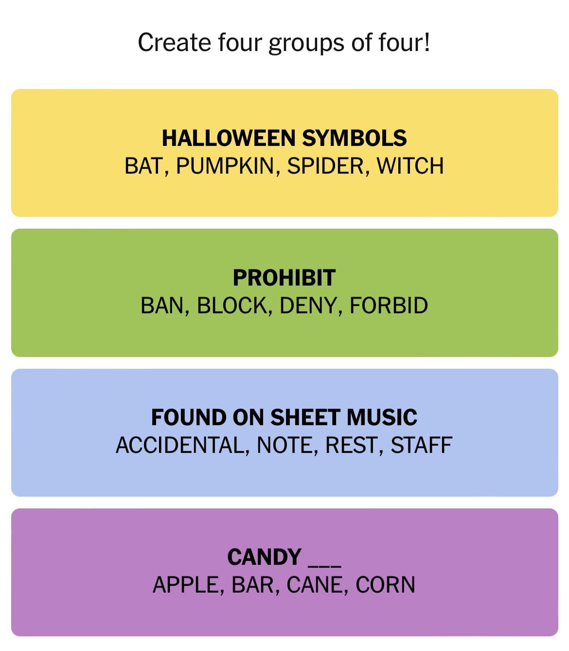 NYT Connections October 8 2024