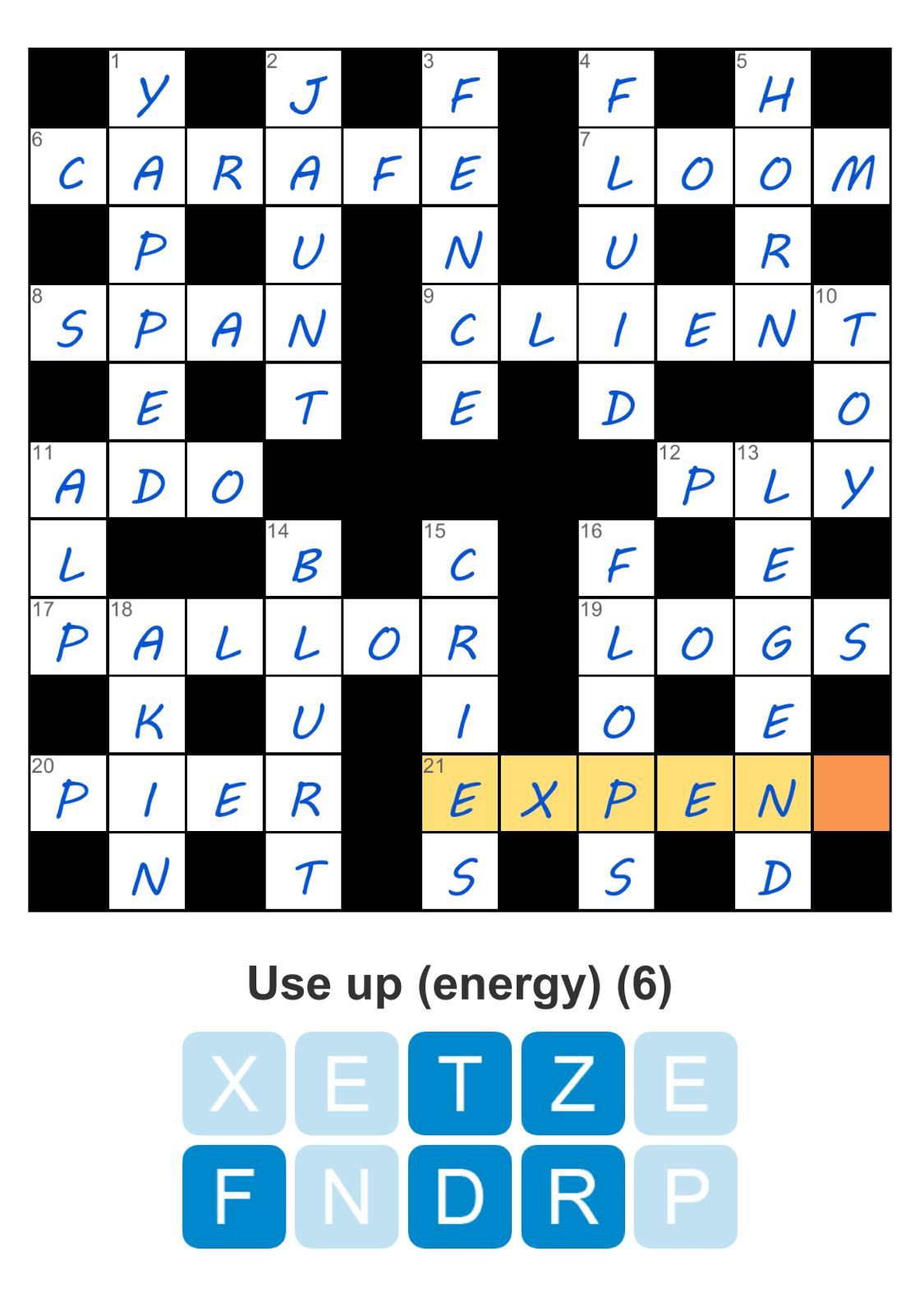 Puzzle Page Crossword October 22 2024