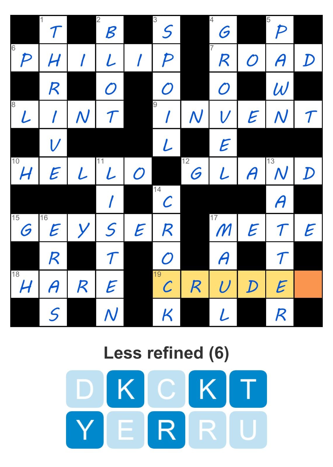 Puzzle Page Crossword October 23 2024