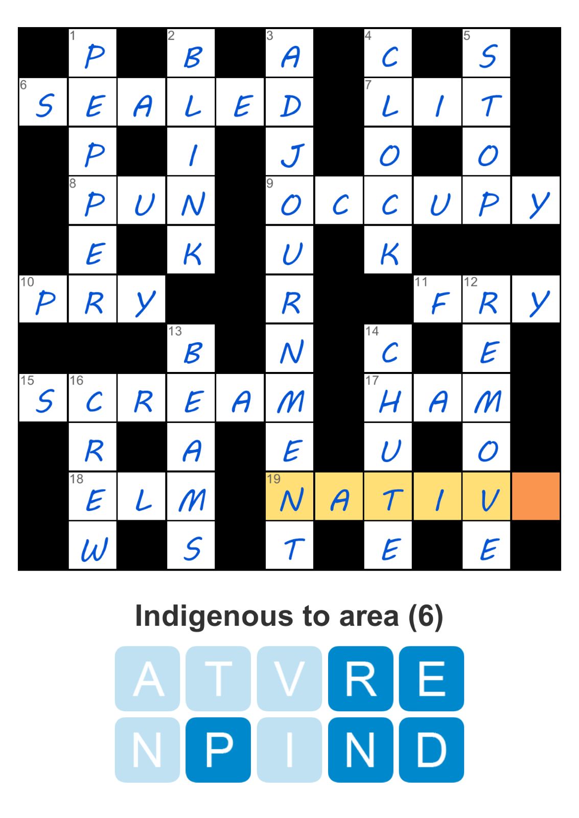 Puzzle Page Crossword October 25 2024