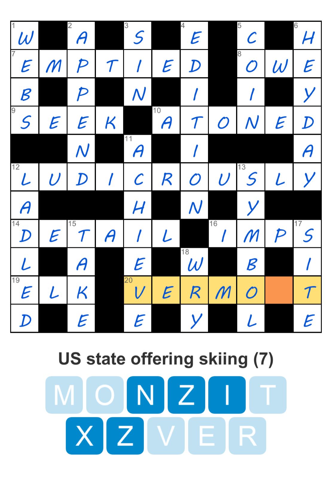 Puzzle Page Crossword October 28 2024