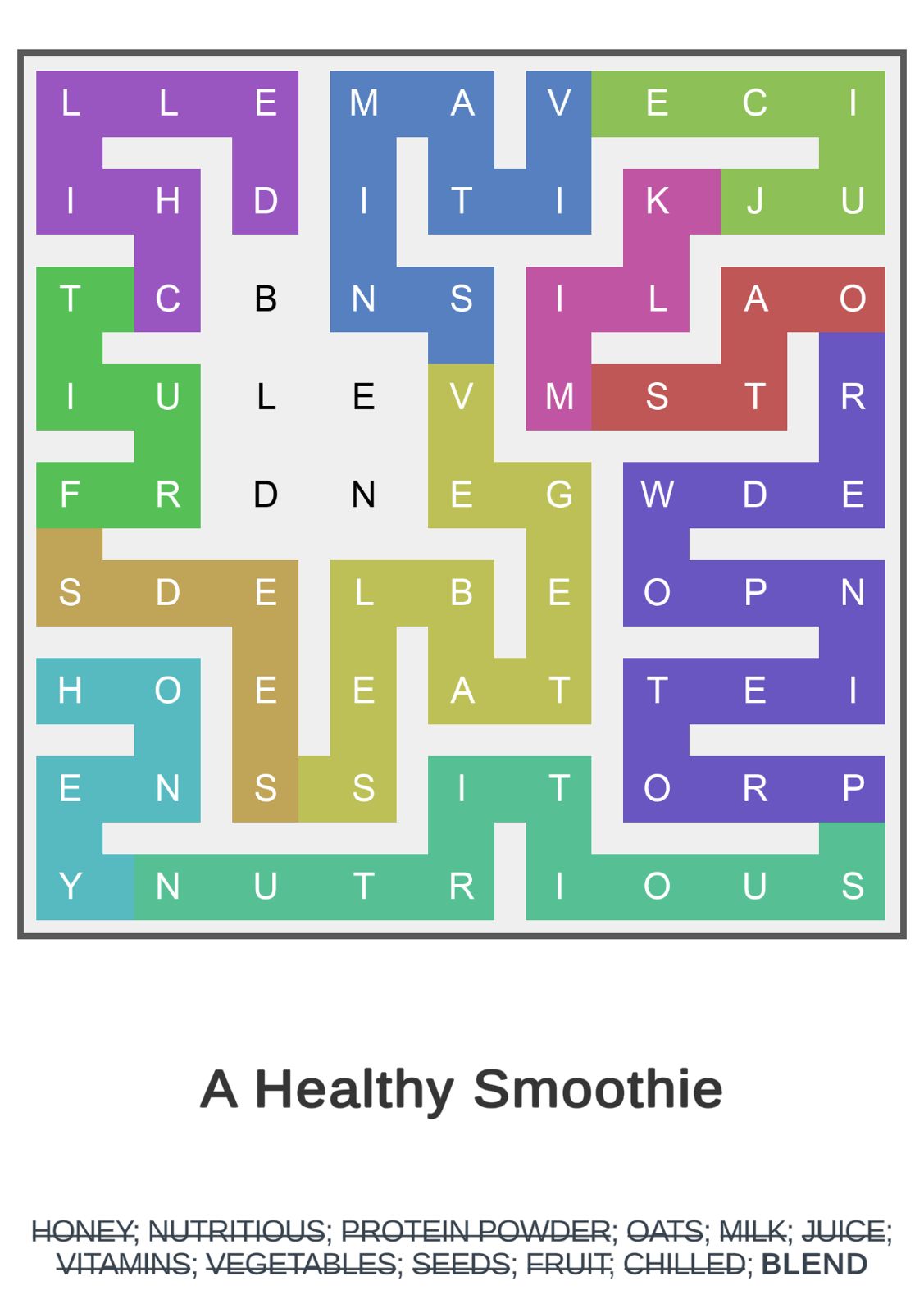 Puzzle Page Word Snake October 16 2024