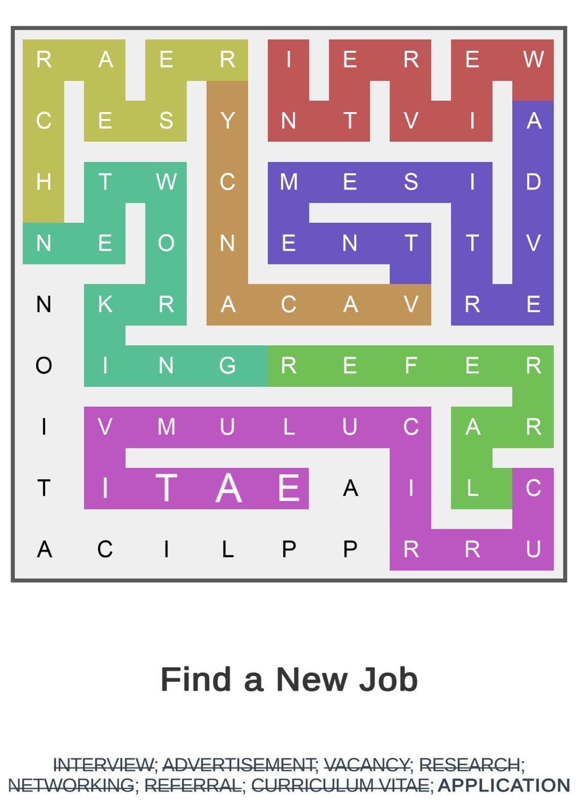 Puzzle Page Word Snake October 23 2024